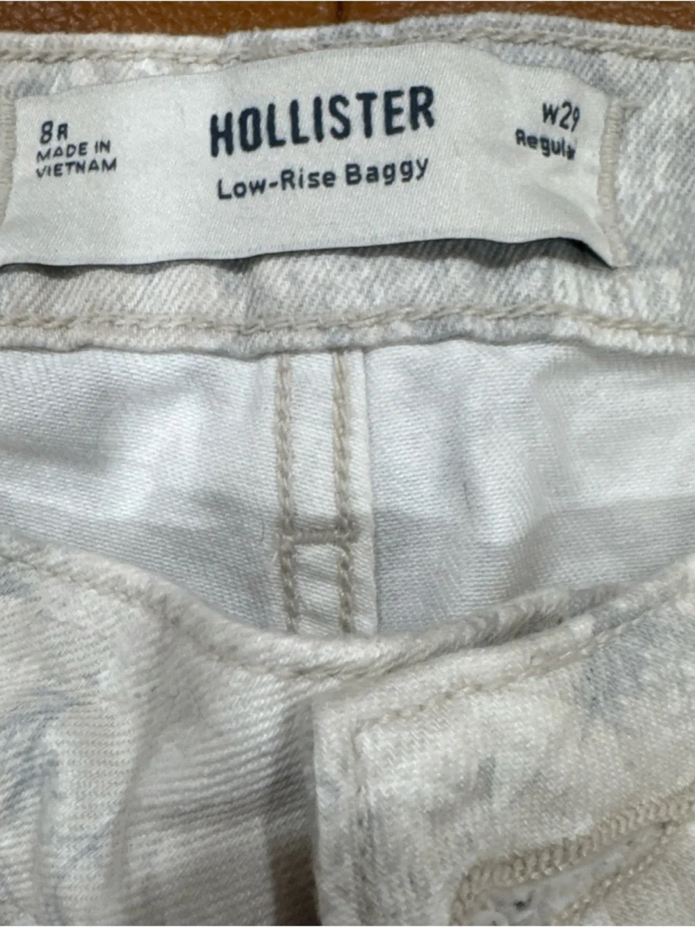 Hollister Women’s Low Rise Baggy Pants Size 8 Waist 29 Camo Print Wide Leg - Picture 5 of 7